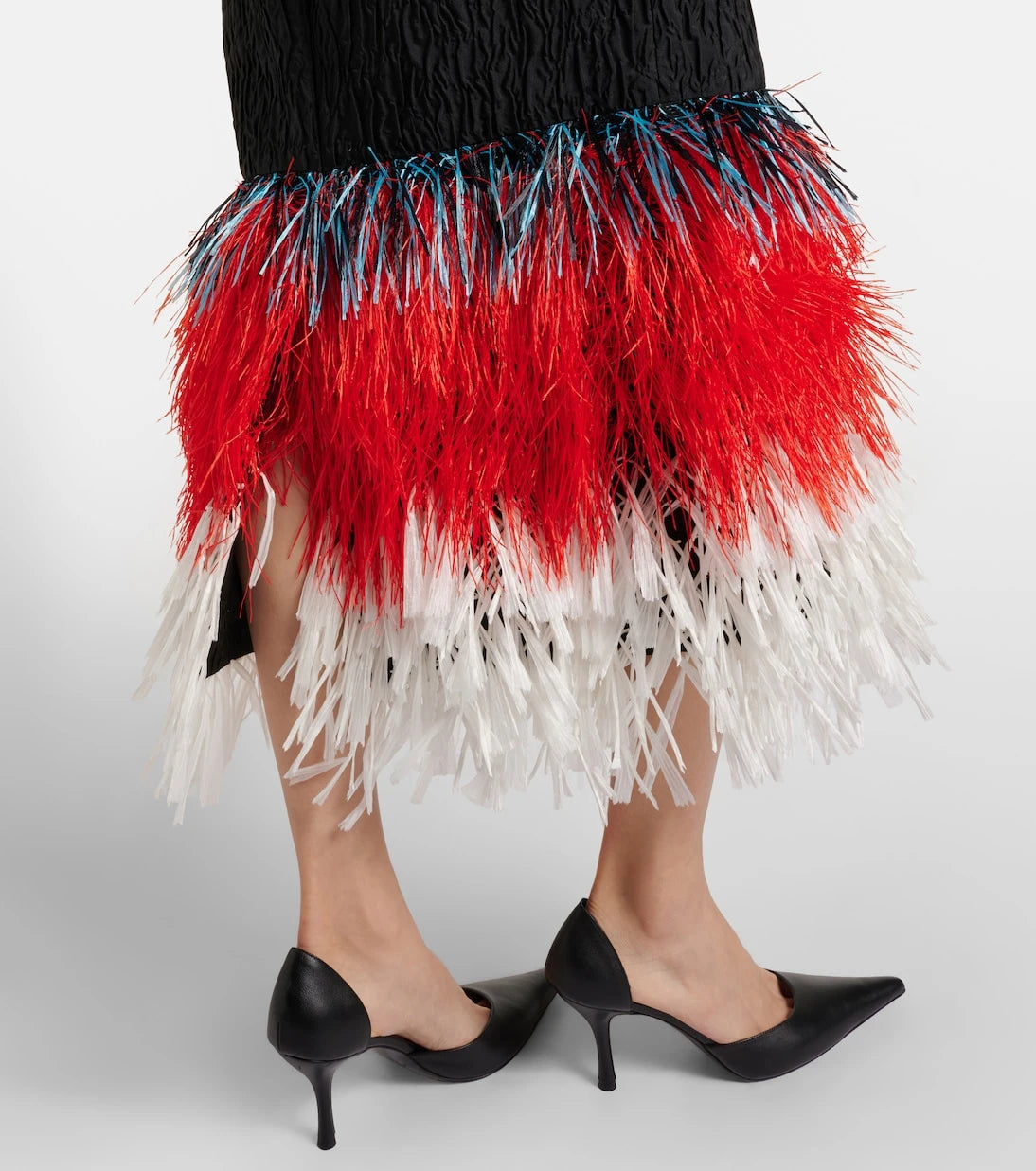 Roksanda - Zua feather-trimmed midi dress