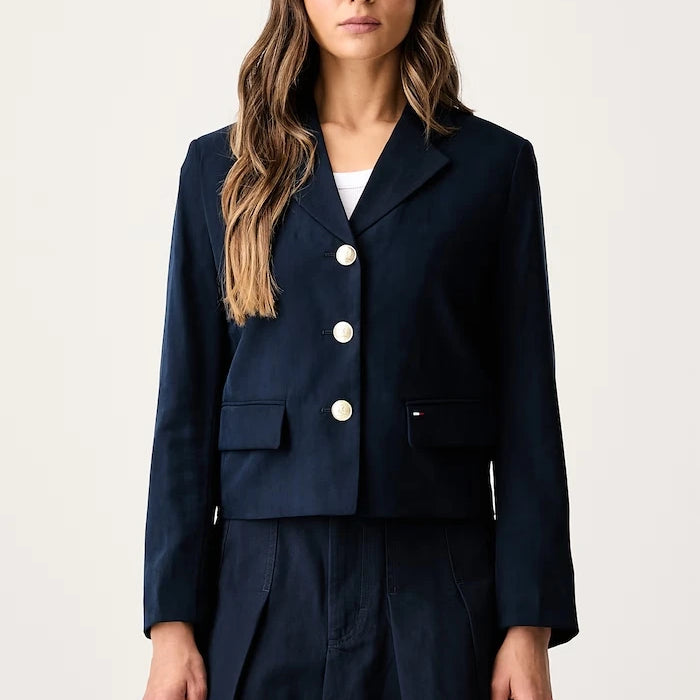 Tommy Jeans Kadın Tek Düğmeli Ceket Viskozlu