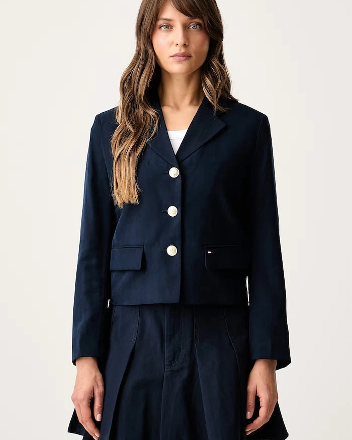 Tommy Jeans Kadın Tek Düğmeli Ceket Viskozlu