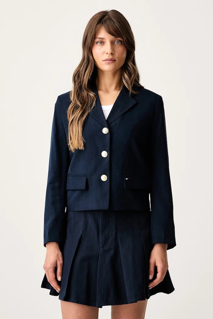 Tommy Jeans Kadın Tek Düğmeli Ceket Viskozlu
