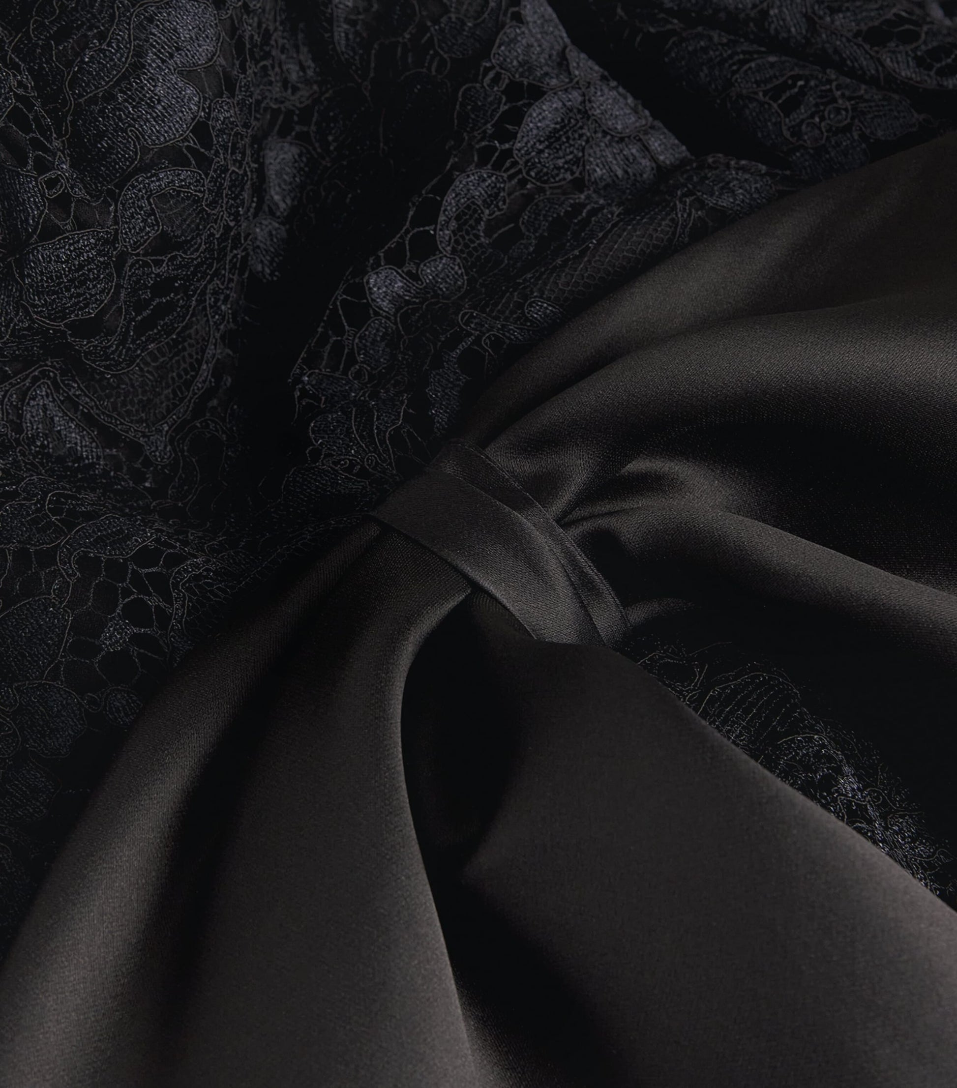 Strapless Lace-Detail Maxi Dress