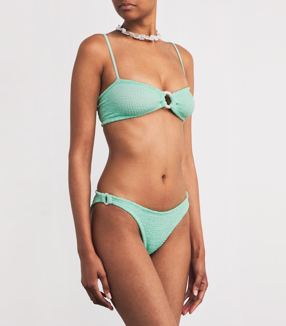 Blue Misty Pearl Hoop Bikini