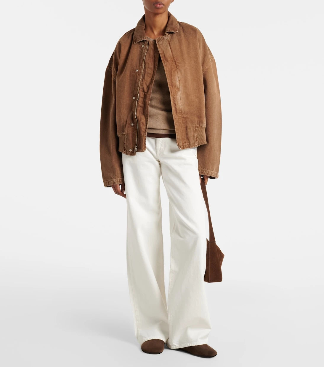 Slvrlake - Harlem cotton canvas bomber jacket