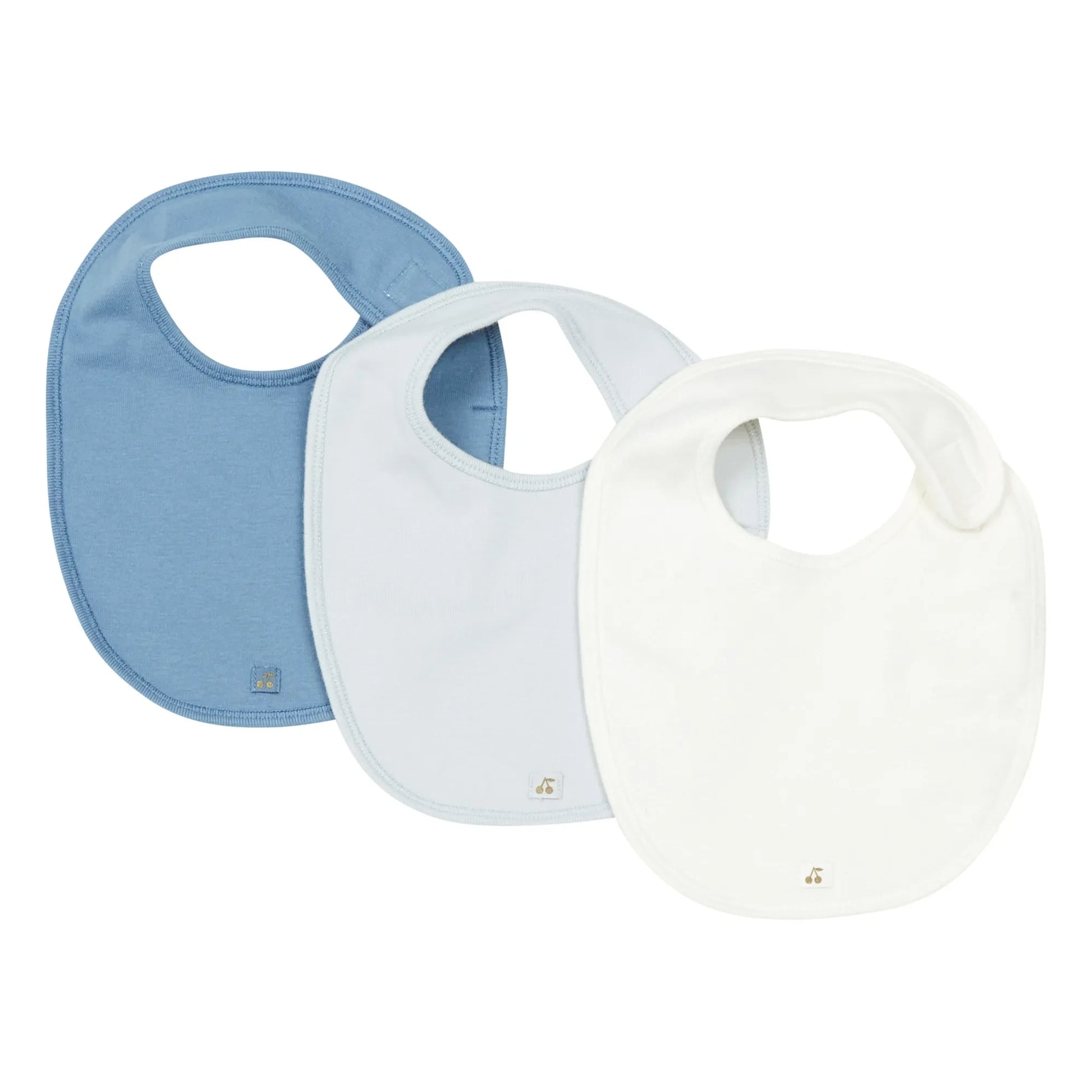 Bonpoint - Set of 3 Bibs | Light blue