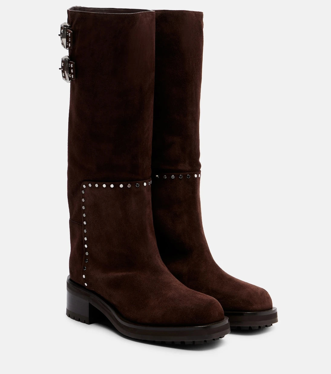 Jimmy Choo - Brooklyn 50 studded suede knee-high boots