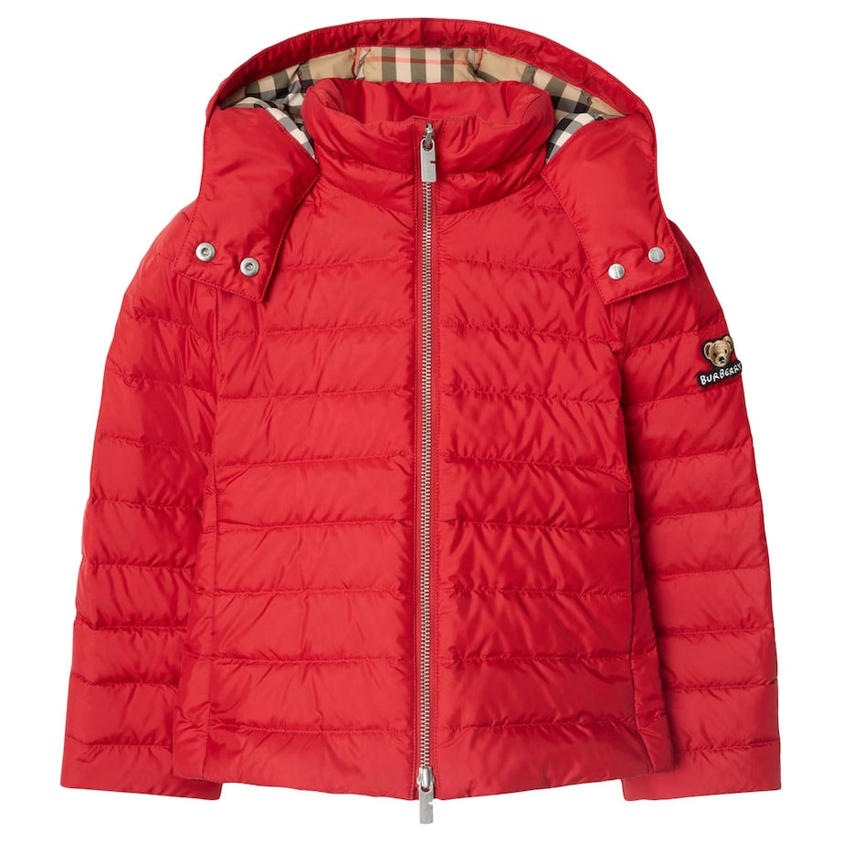 Burberry Kids Down Hooded Puffer Jacket (3-12 Years)