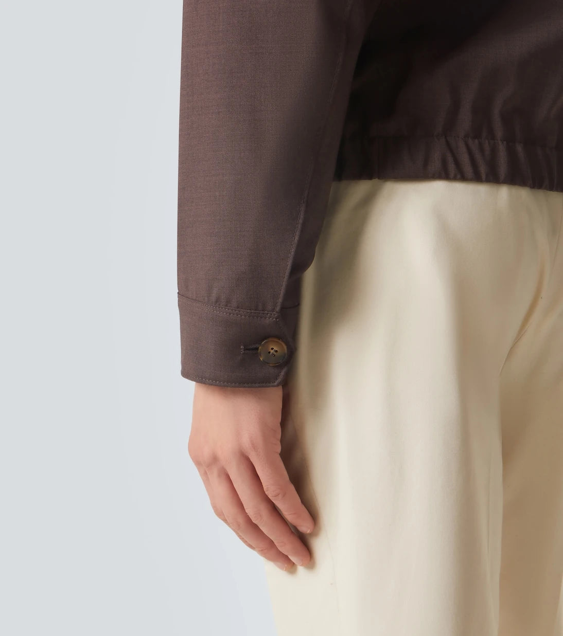 Canali - جاكيت بلوزون من الصوف الخالص