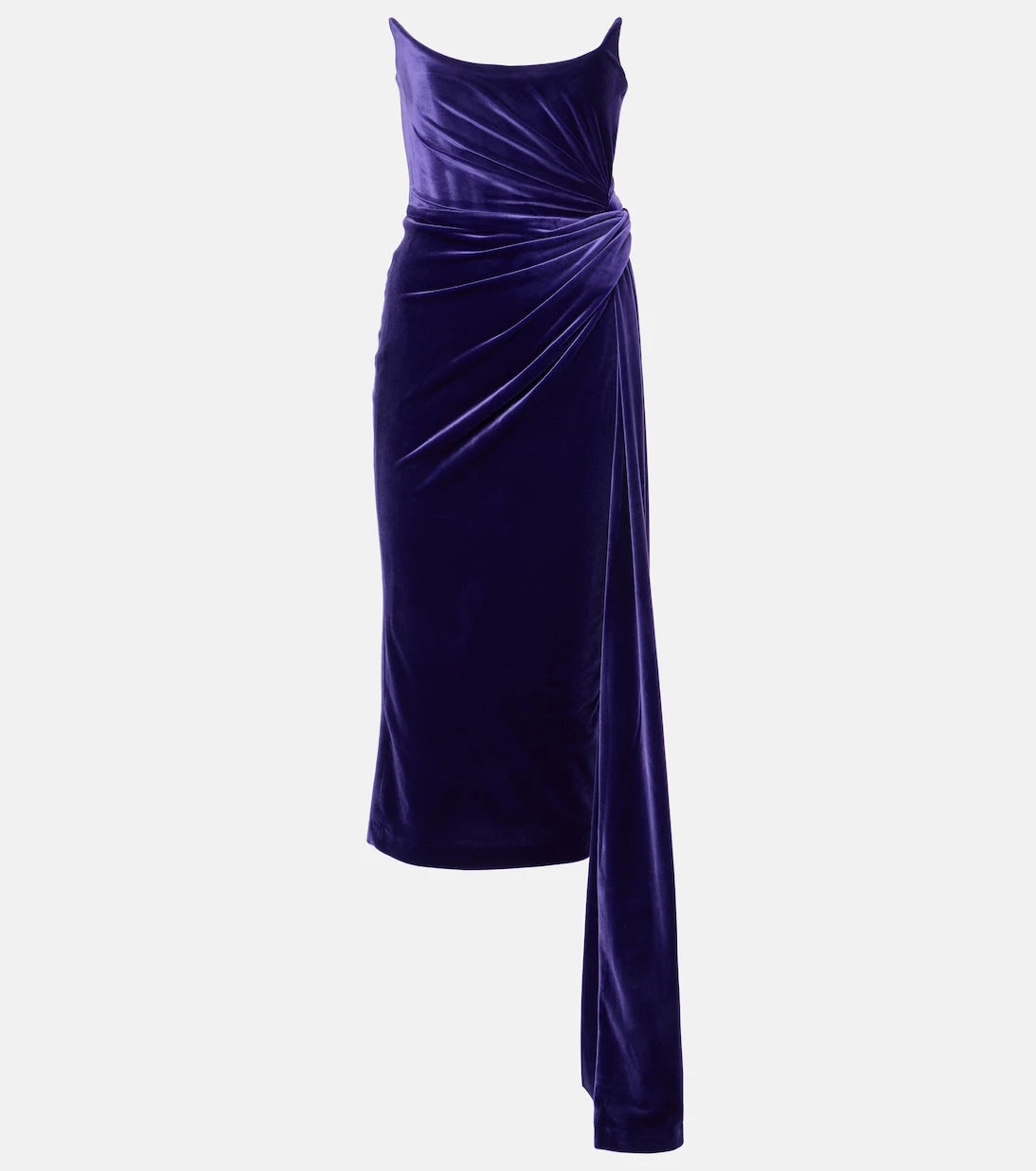 Alex Perry - Draped velvet corset gown