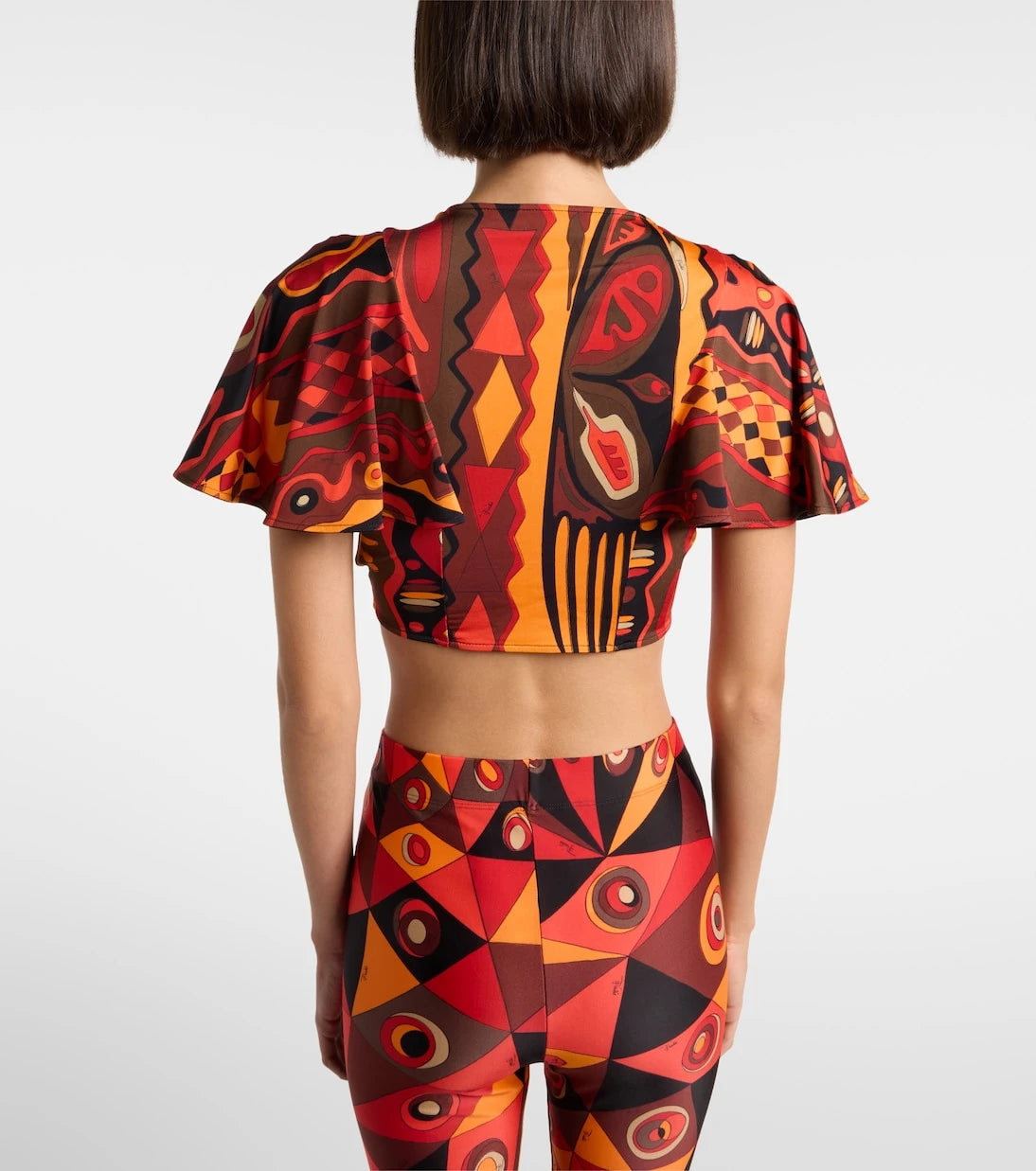Pucci - Kwango jersey satin crop top