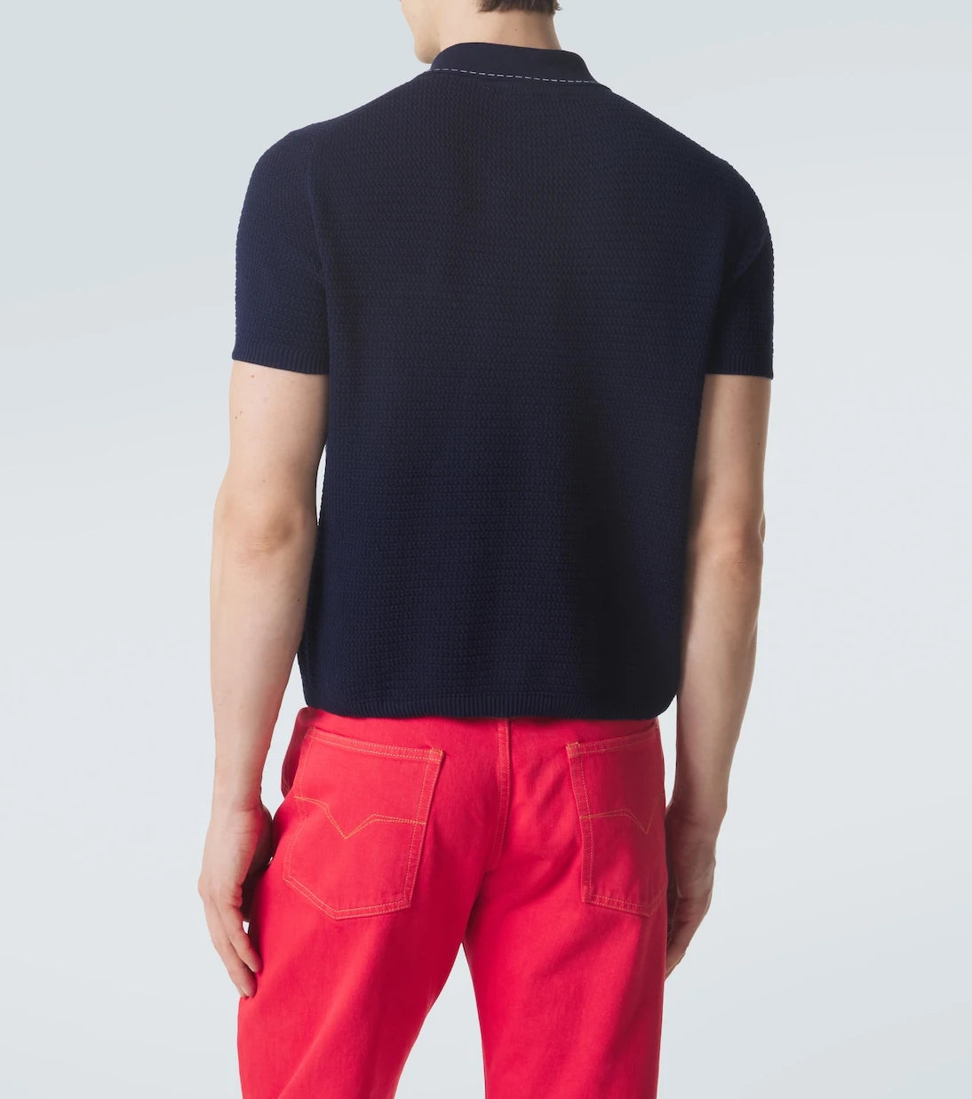 Versace - Cotton polo sweater