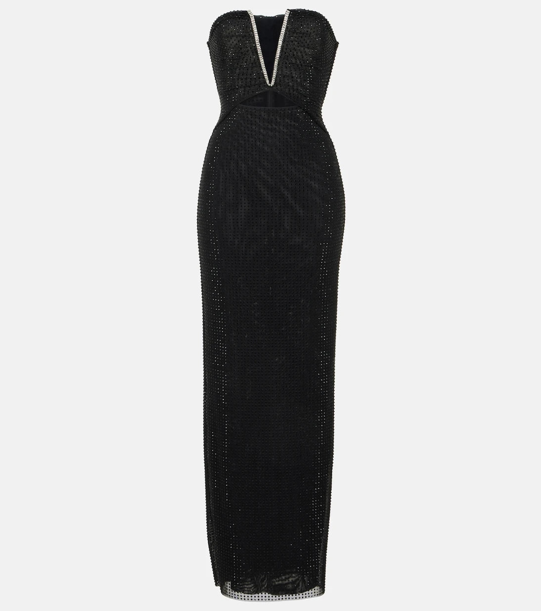 Self-Portrait - Embellished strapless gown
