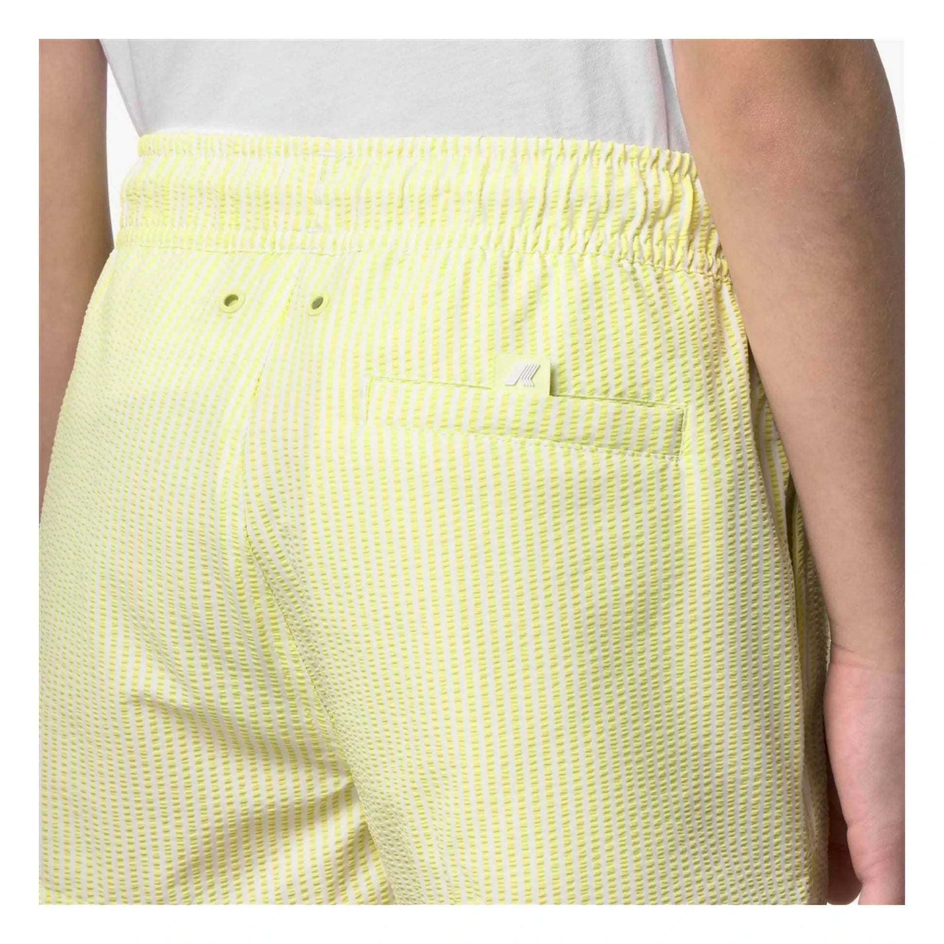 K-way - Hazel Beach Striped Swim Shorts | Yellow