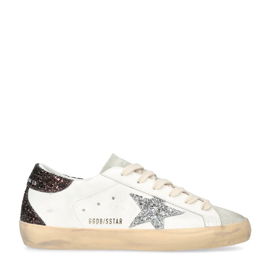 Golden Goose White Leather Superstar Sneakers