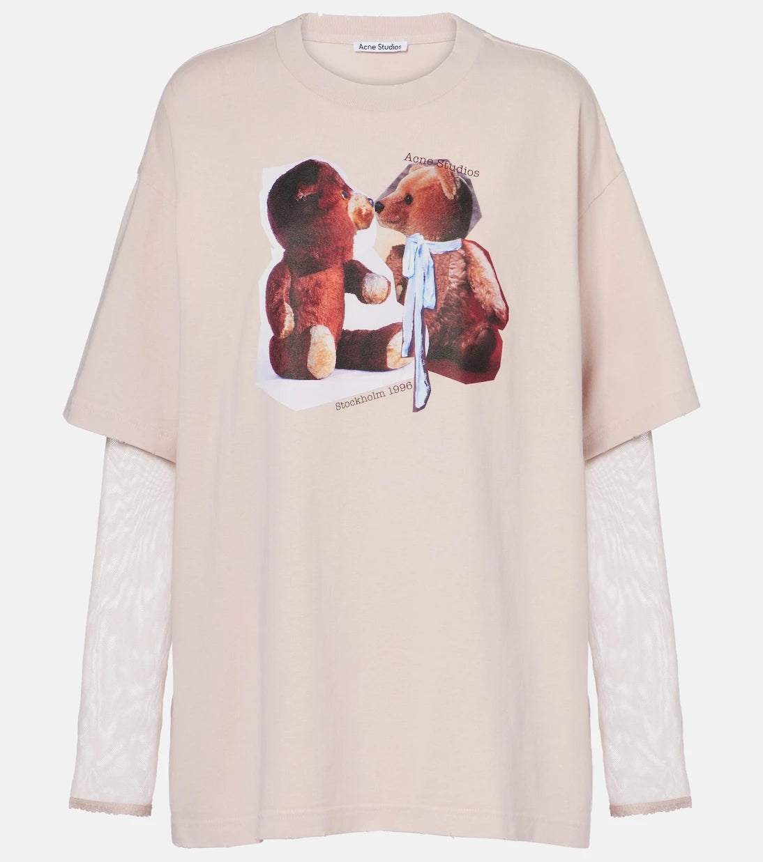 Acne Studios - Layered printed cotton T-shirt