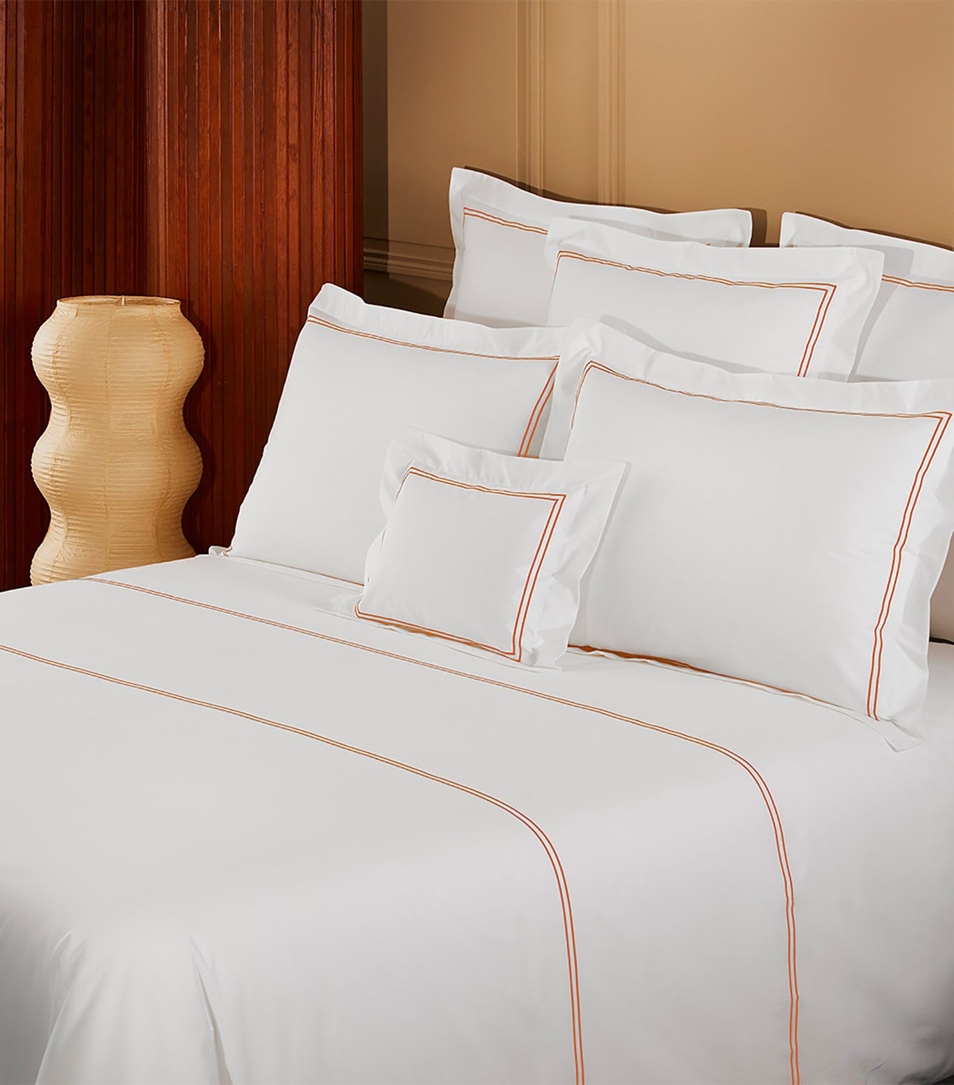 Organic Cotton Duo Orange Double Flat Sheet (240cm x 295cm)