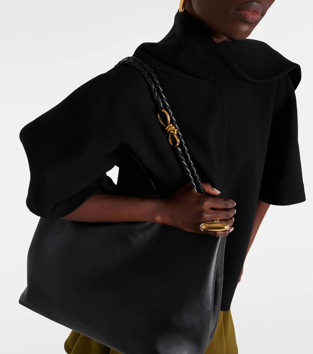 Bottega Veneta - حقيبة أنديامو الكبيرة من الجلد