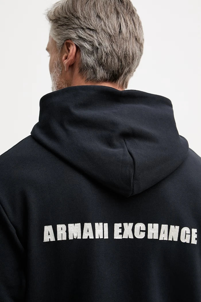 Armani Exchange Erkek Pamuklu Kapüşonlu Sweatshirt