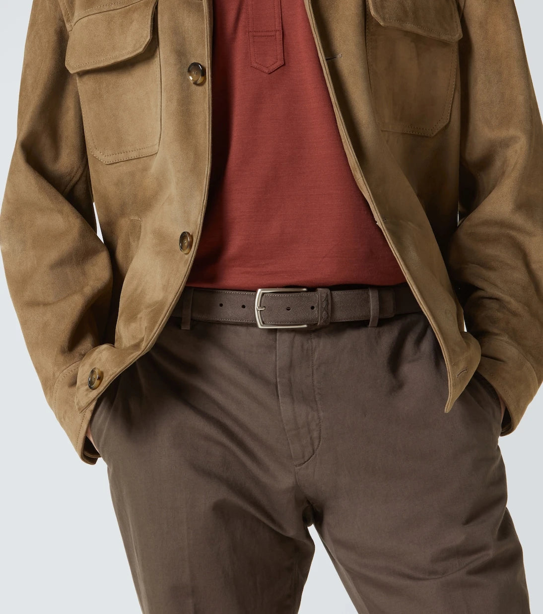 Zegna - Suede belt