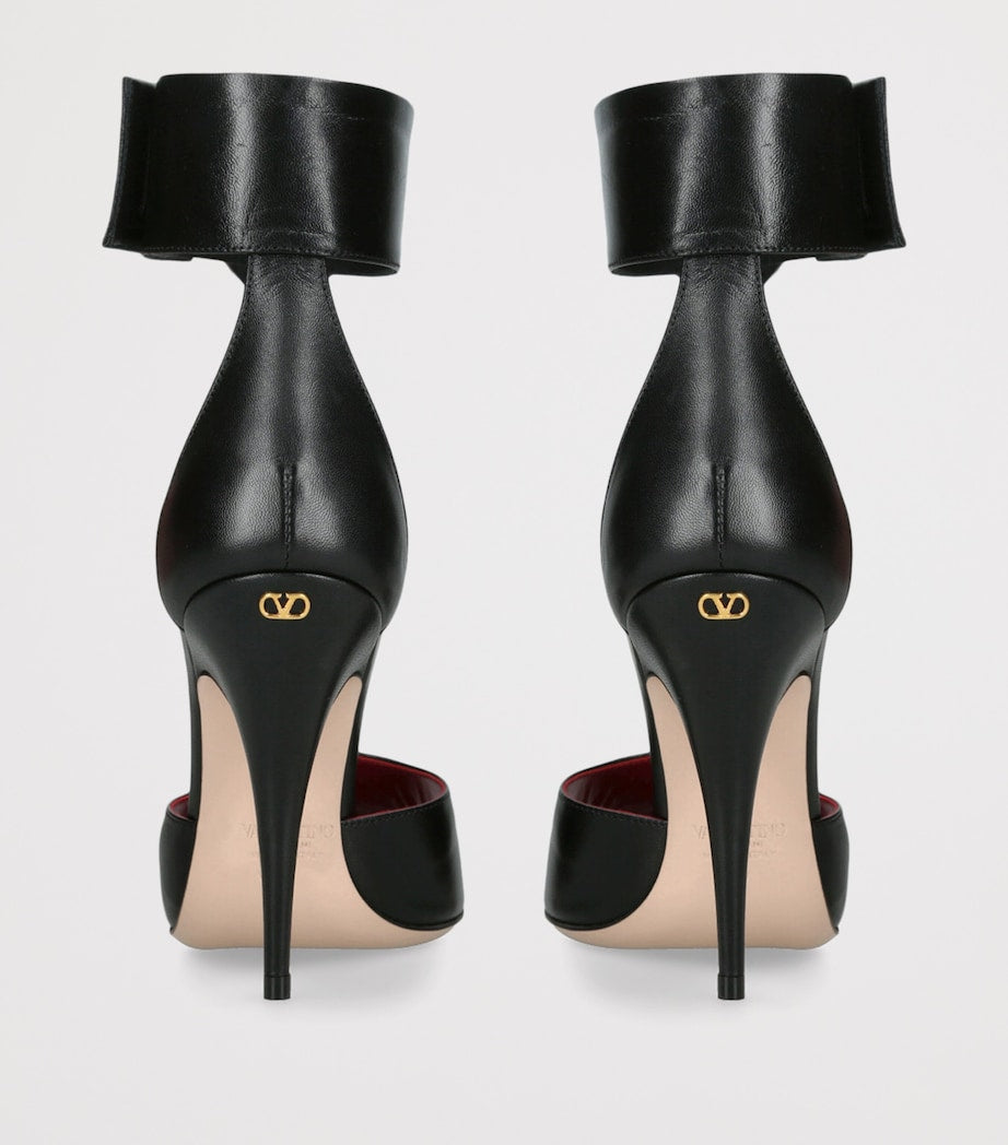 Valentino Garavani Multi Leather Drip Rose Sandals 105