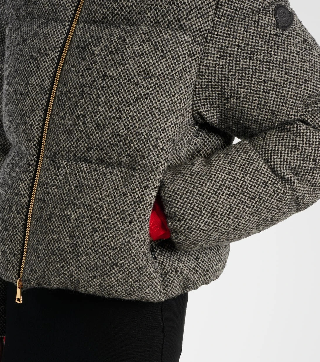 Moncler - Careil bouclé wool-blend down jacket