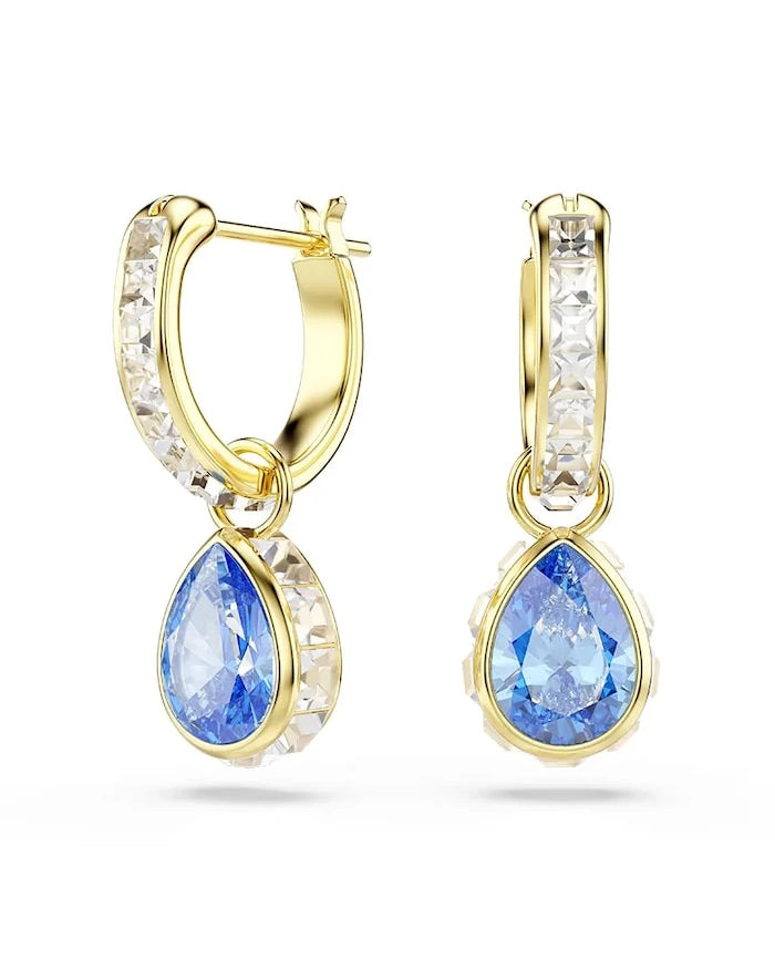 Swarovski kadın altın kaplama zirkonlu CHROMA küpe