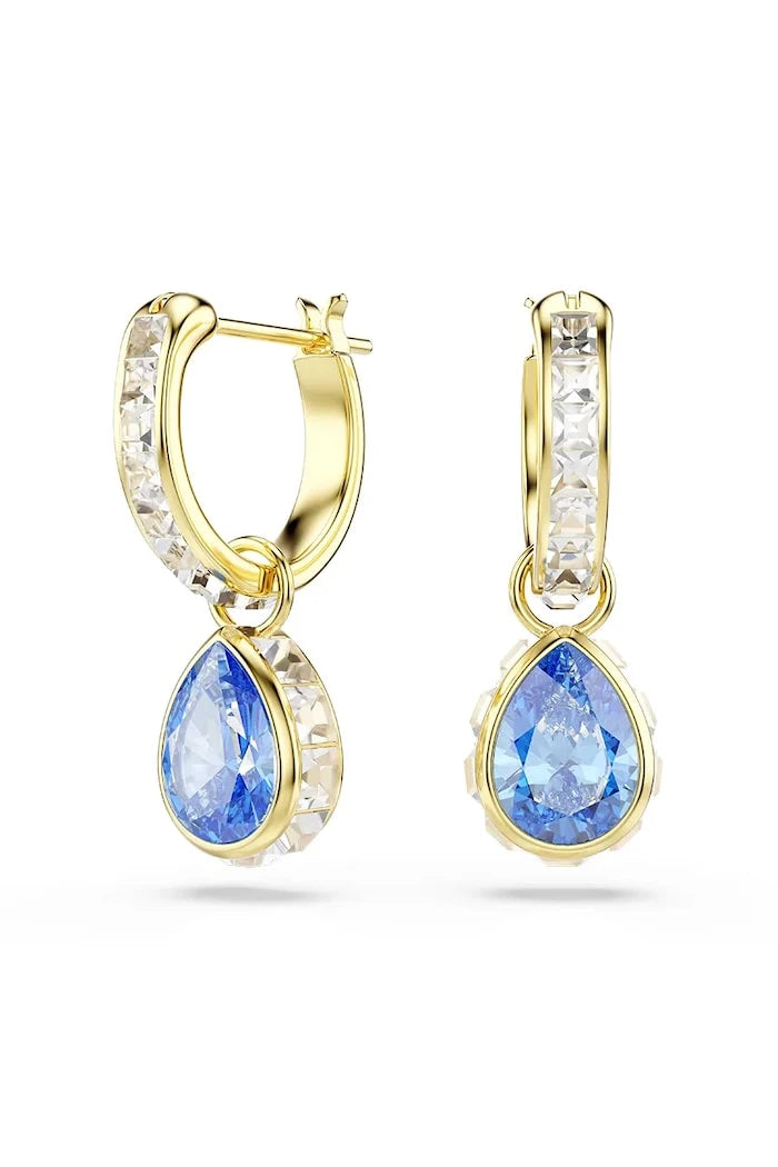 Swarovski kadın altın kaplama zirkonlu CHROMA küpe