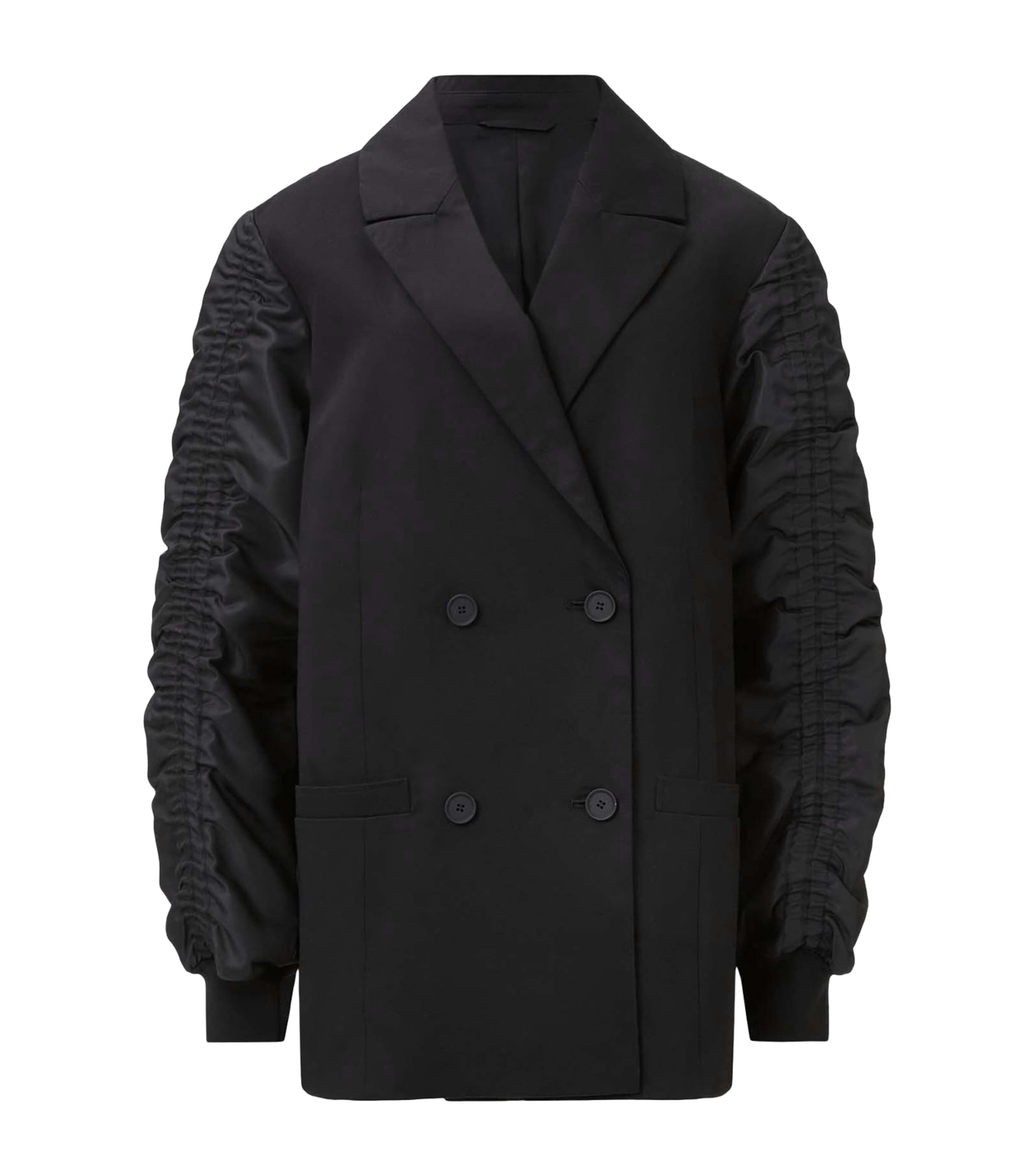 AllSaints Black Lorna Bomber Blazer