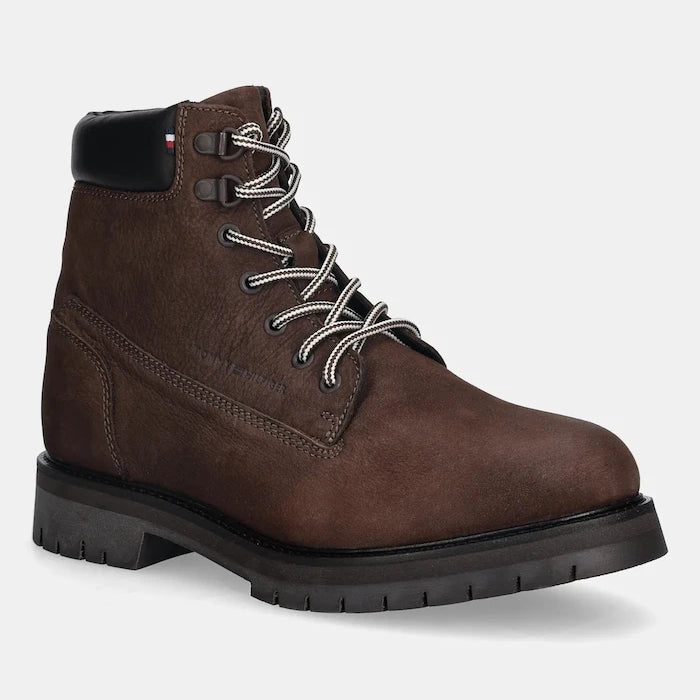 Кожени боти Tommy Hilfiger FLEX TH OUTDOOR W NBK BOOT