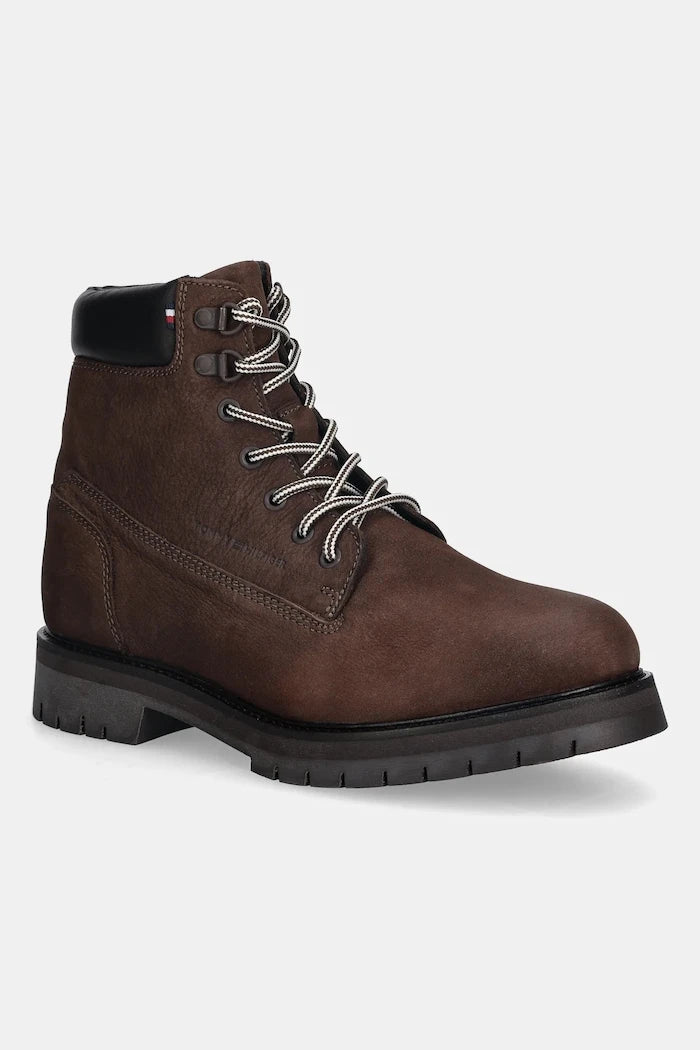 Кожени боти Tommy Hilfiger FLEX TH OUTDOOR W NBK BOOT
