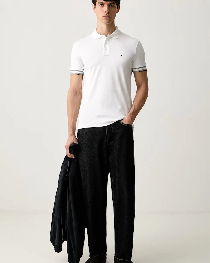 Tommy Hilfiger erkek pamuklu polo tişört