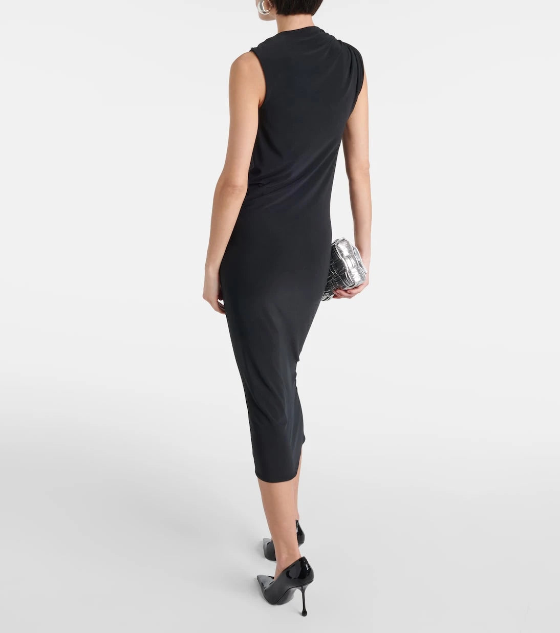 Sportmax - Nuble asymmetric jersey midi dress