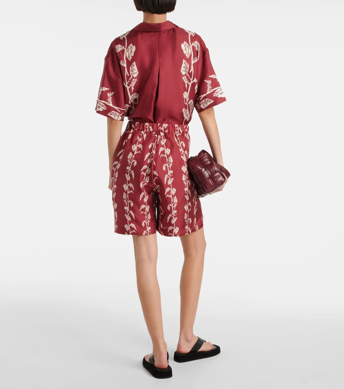 Asceno - Carros silk twill Bermuda shorts