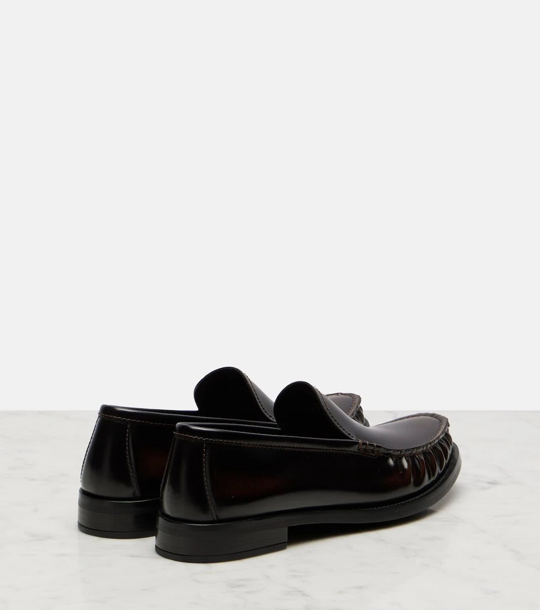 Prada - Leather loafers