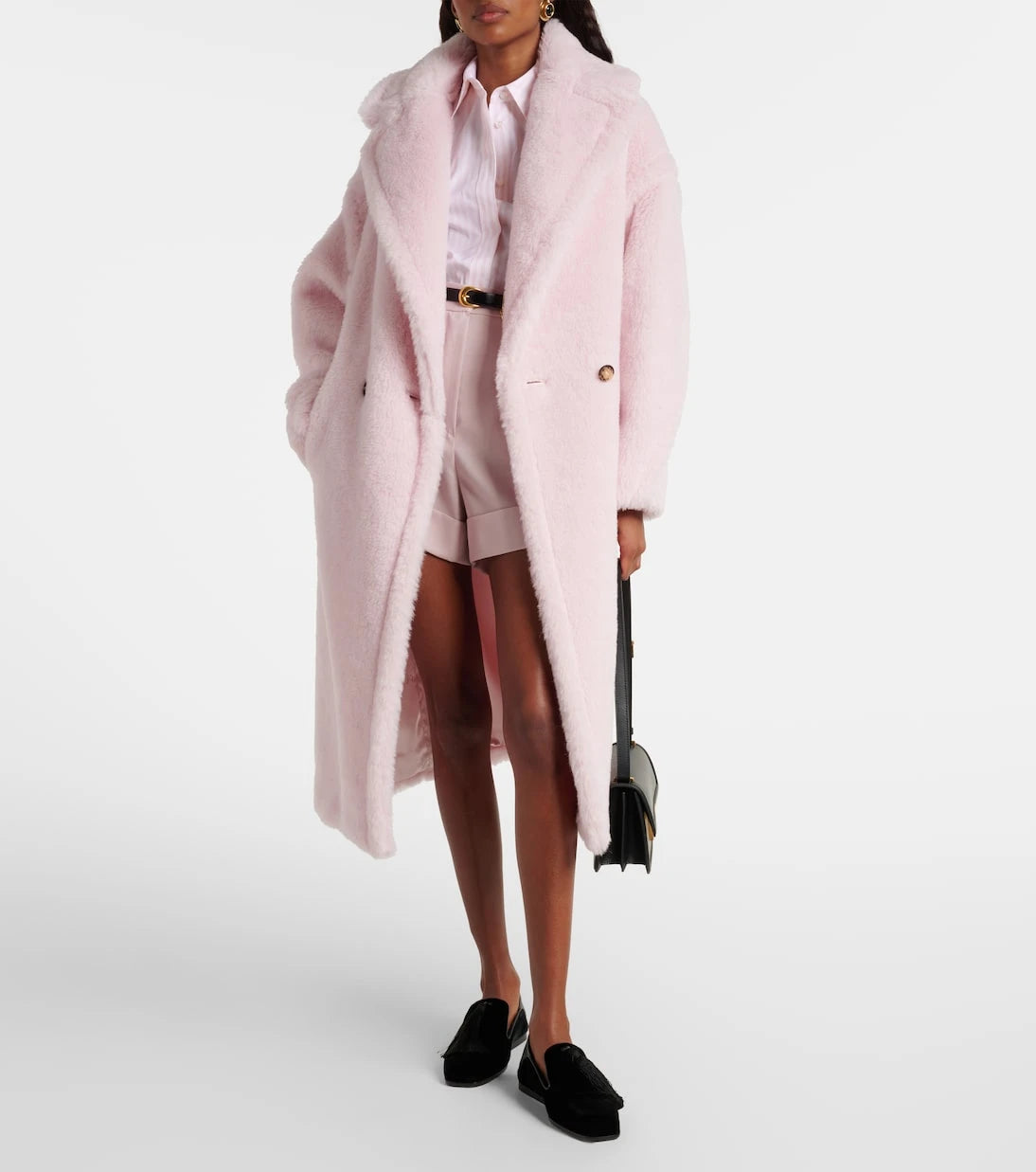 Max Mara - معطف تيدغيرل من الألبكة والصوف والحرير