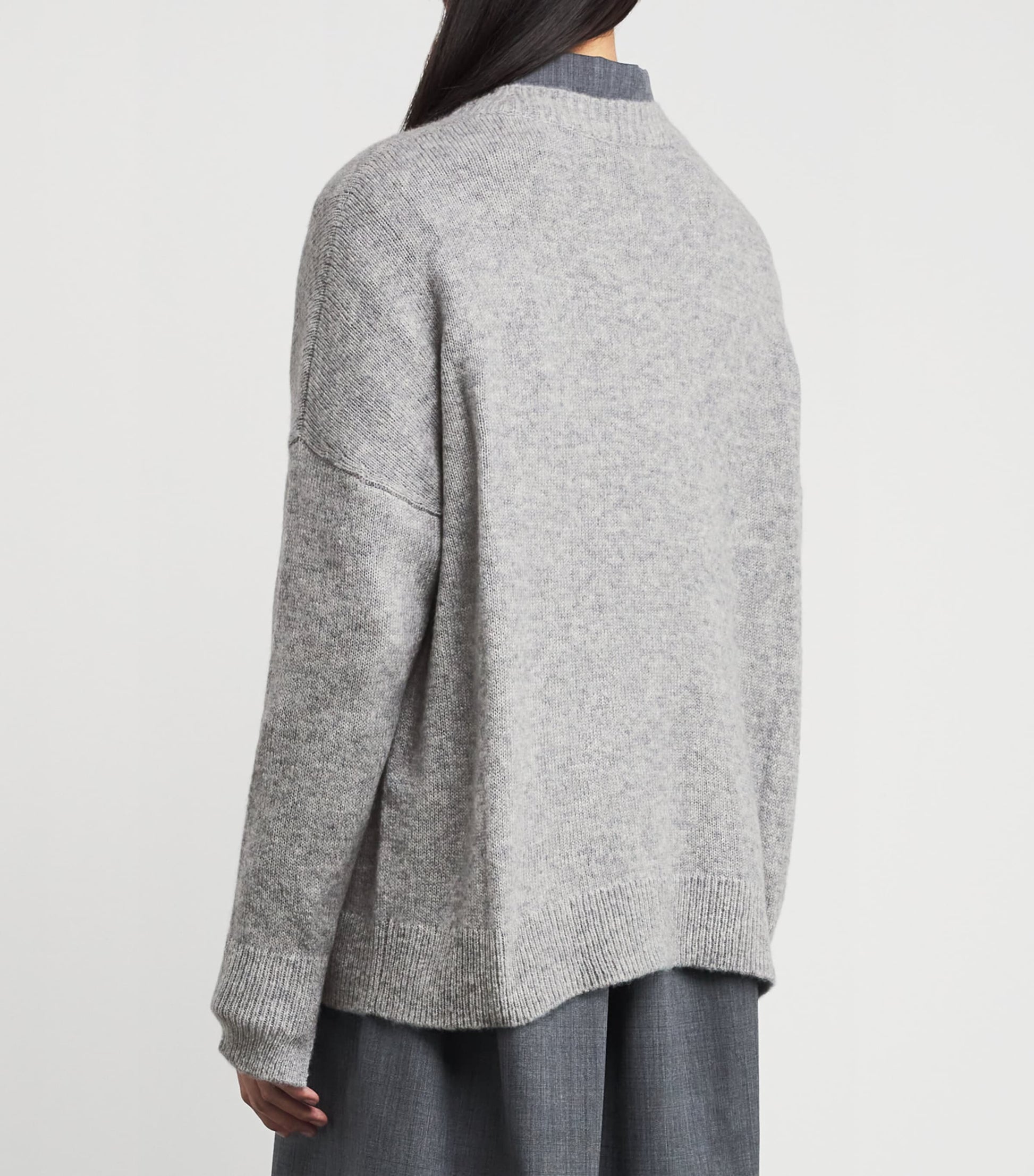 Grey Cashmere-Silk Blenda Sweater