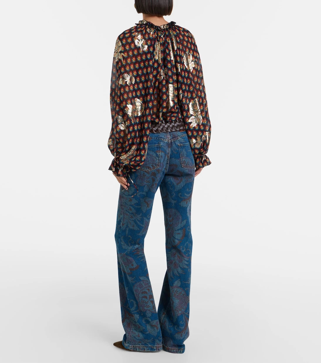 Etro - Floral flared jeans
