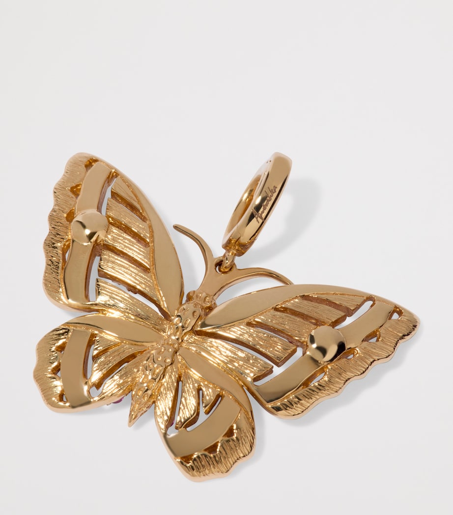 Yellow Gold, Diamond and Gemstone Mythology Butterfly Charm