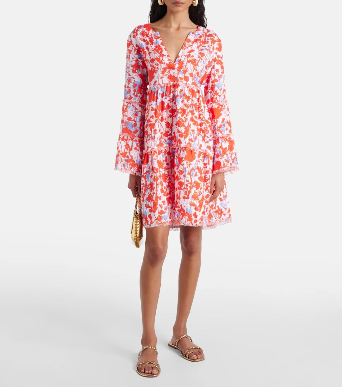 Heidi Klein - Deia floral linen kaftan