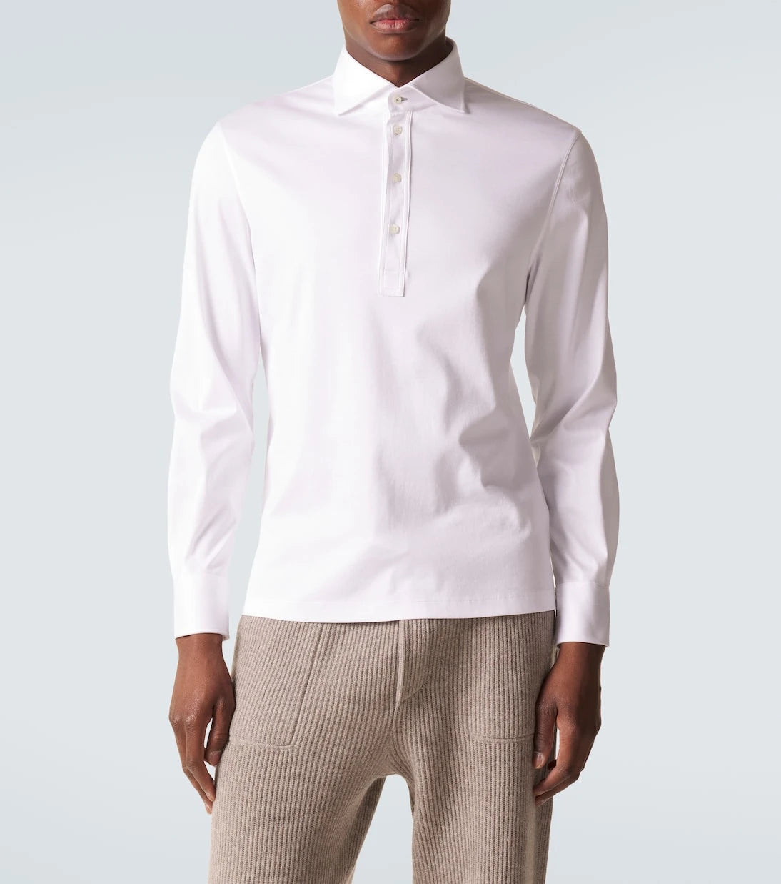 Brunello Cucinelli - Cotton jersey polo shirt