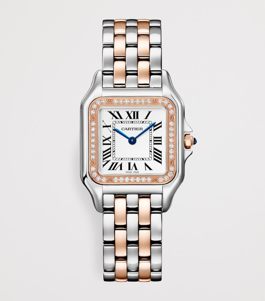 Medium Rose Gold and Diamond Panthère de Cartier Watch 27mm
