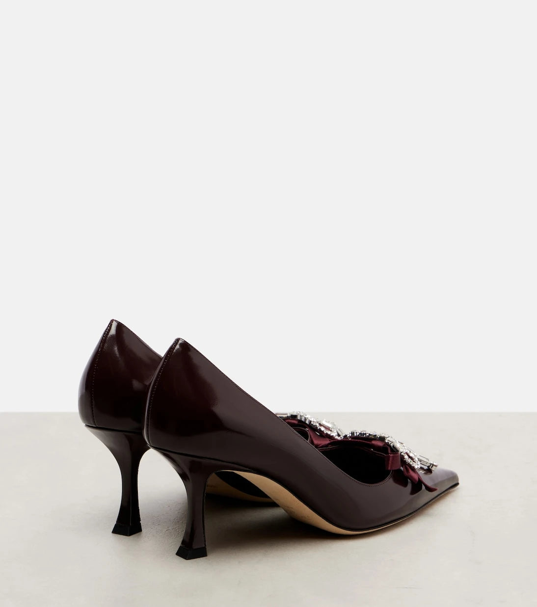 Jimmy Choo - Auria 70 embellished leather pumps
