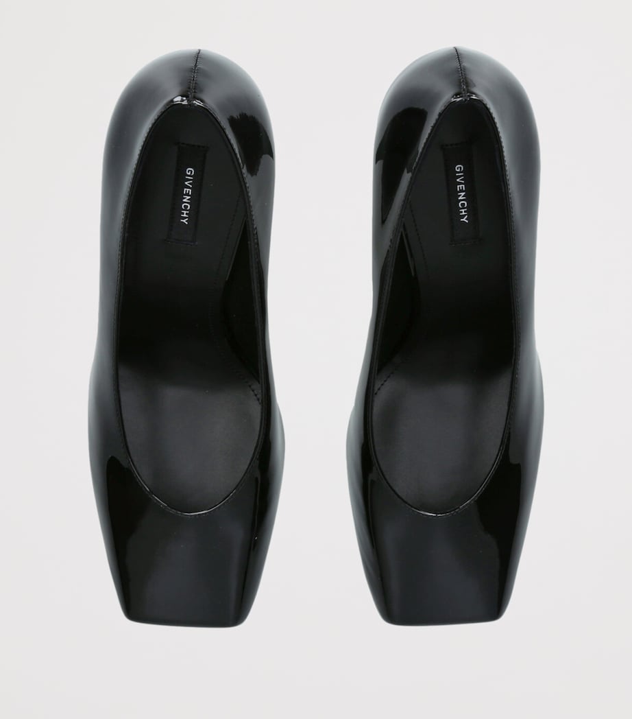 Givenchy Black Leather Square-Toe Pumps 95