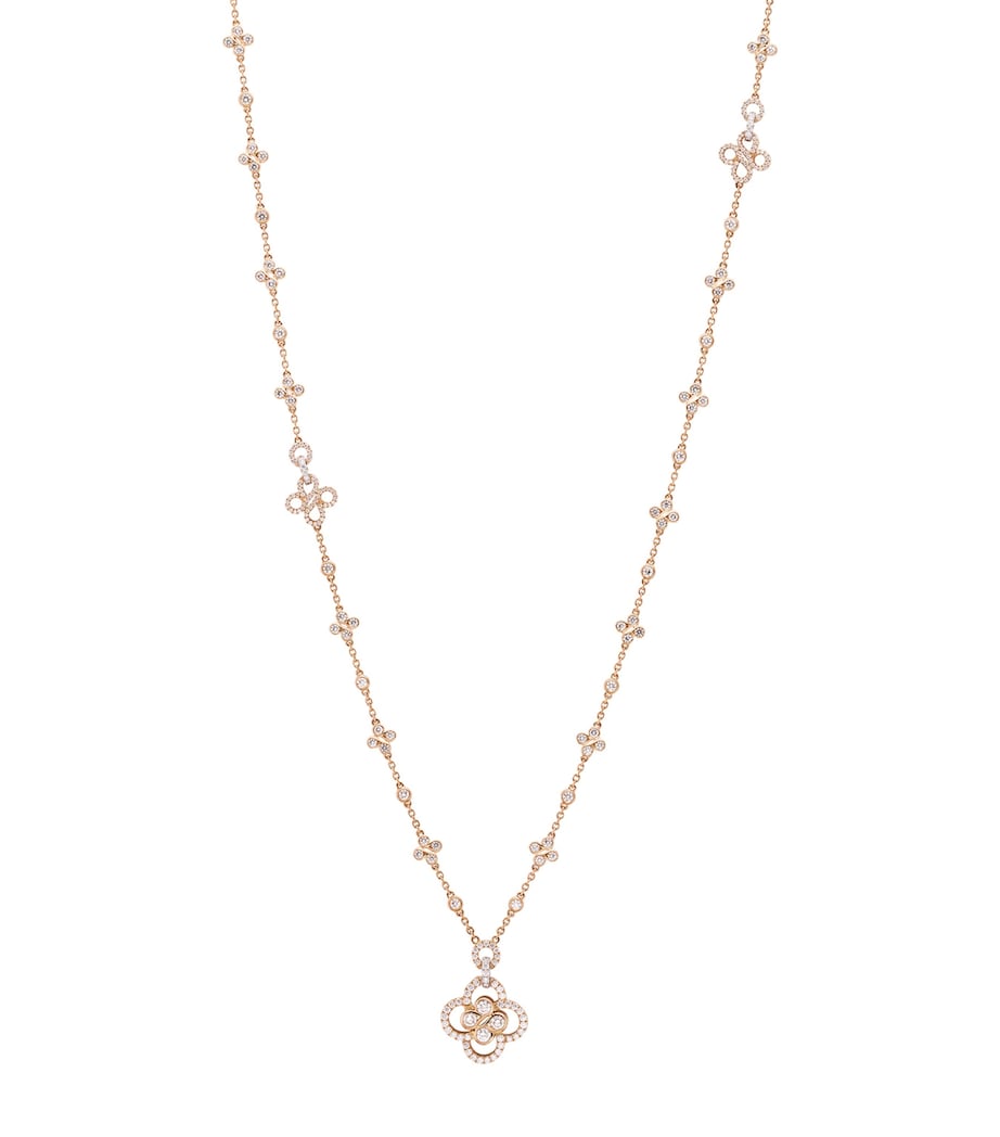 Rose Gold and Diamond Be Boodles Long Necklace