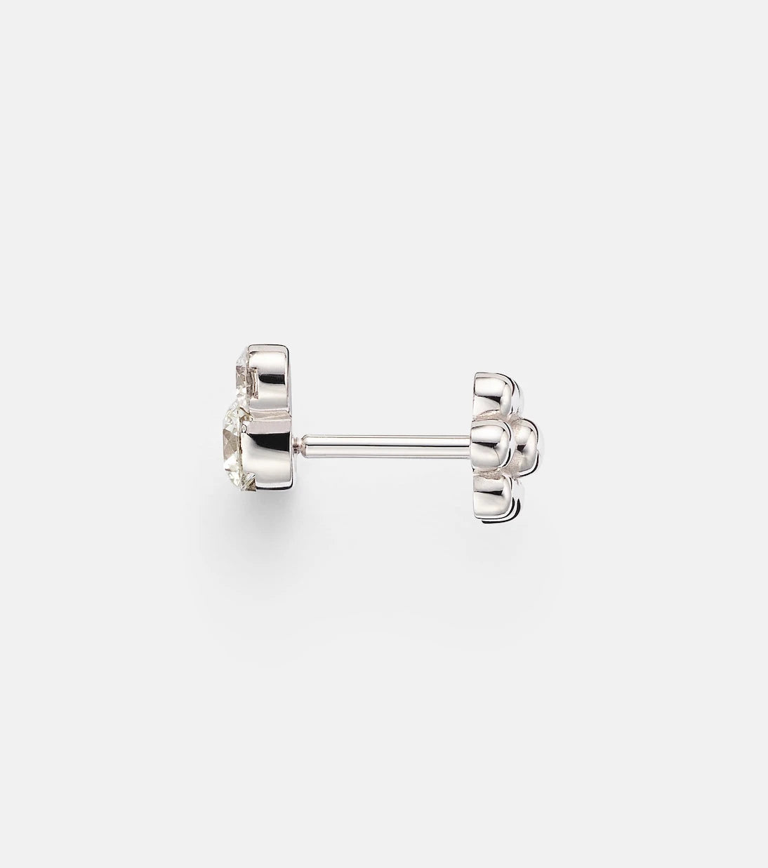 Maria Tash - 18kt white gold single earring with diamonds