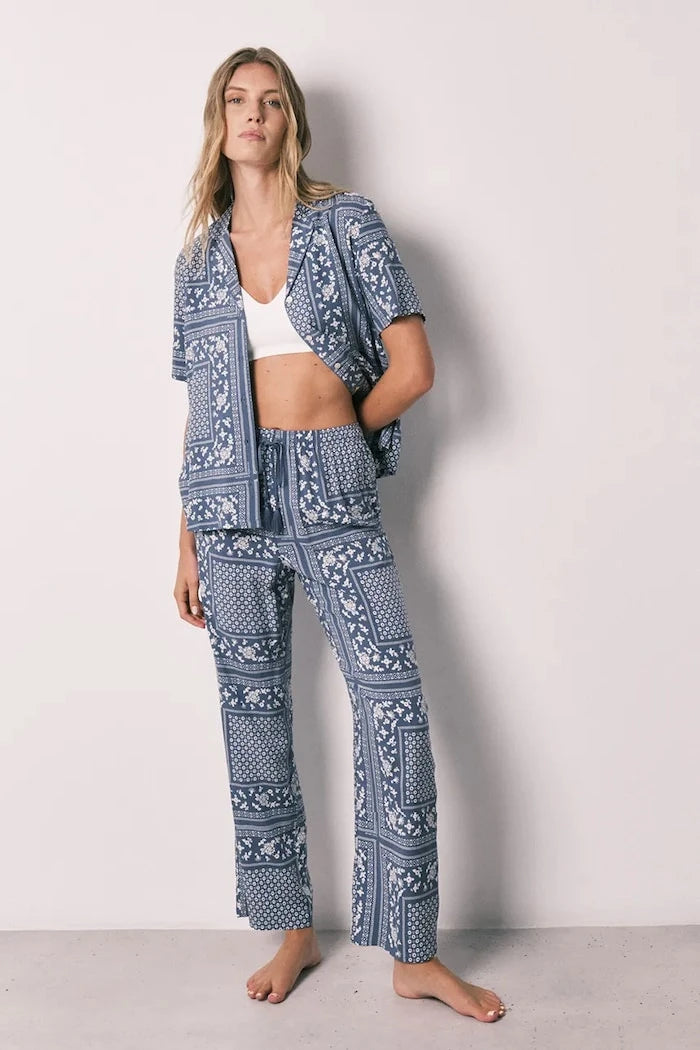 women'secret вискозlu iki parçalı kadın pijama