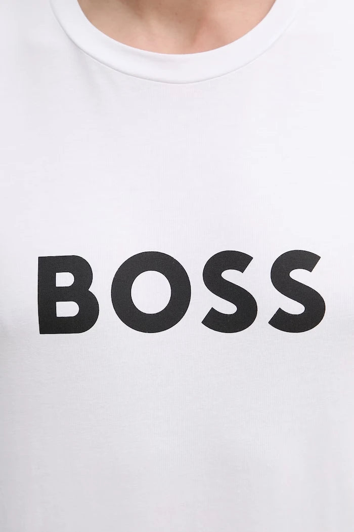 BOSS erkek pamuklu T-Shirt RN