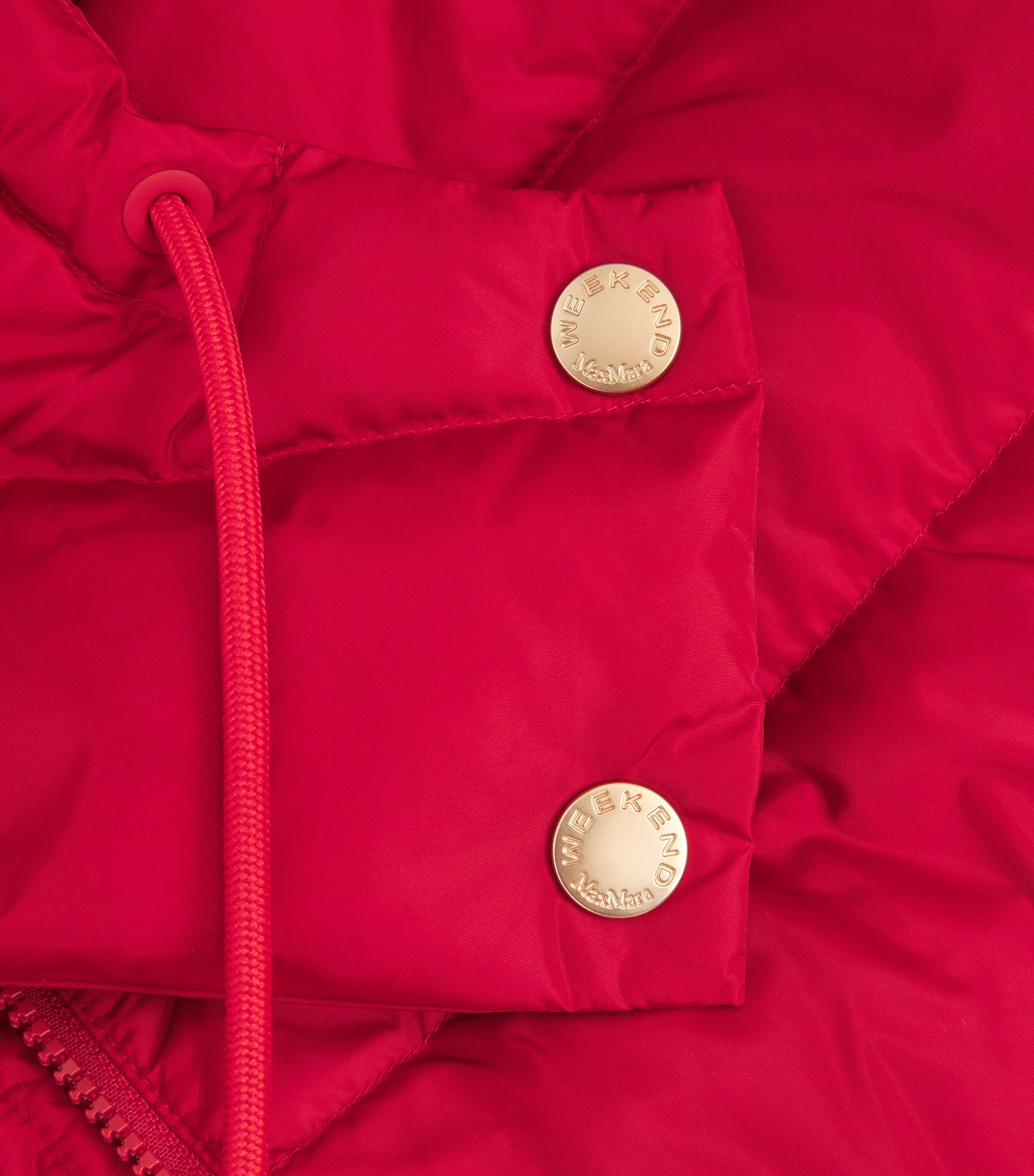 Weekend Max Mara Red Down Water-Repellent Puffer Jacket
