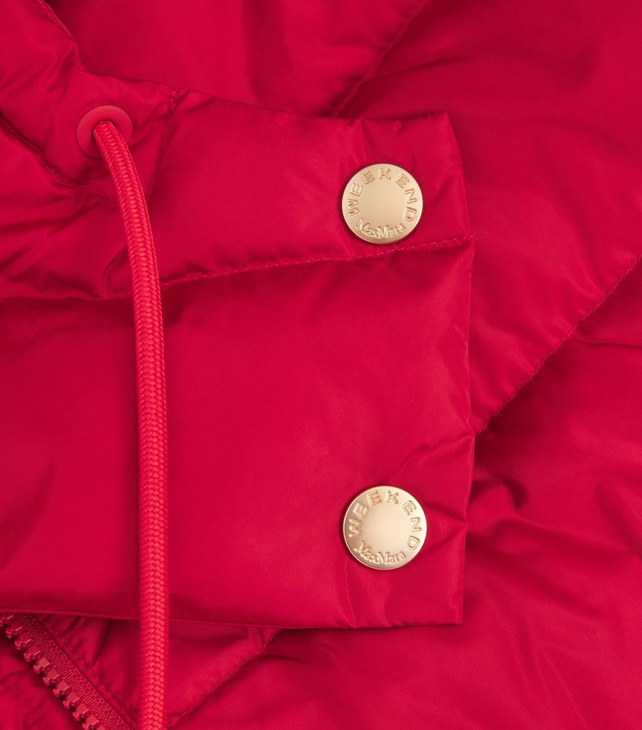 Weekend Max Mara Red Down Water-Repellent Puffer Jacket