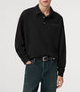 Black Cotton Xander Polo Sweatshirt