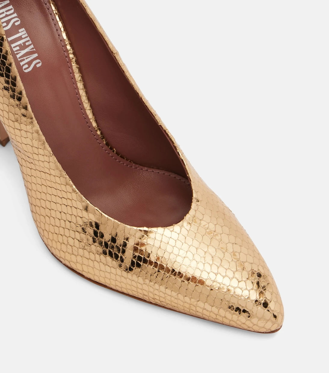 Paris Texas - Elsa 100 metallic leather pumps